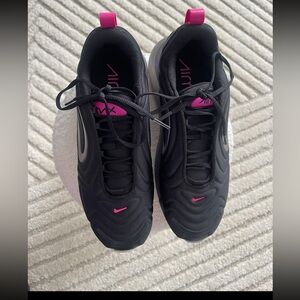Nike W Air Max 720 SE CD2047-001 Black Laser Fuchsia Women's Size 7 lace up